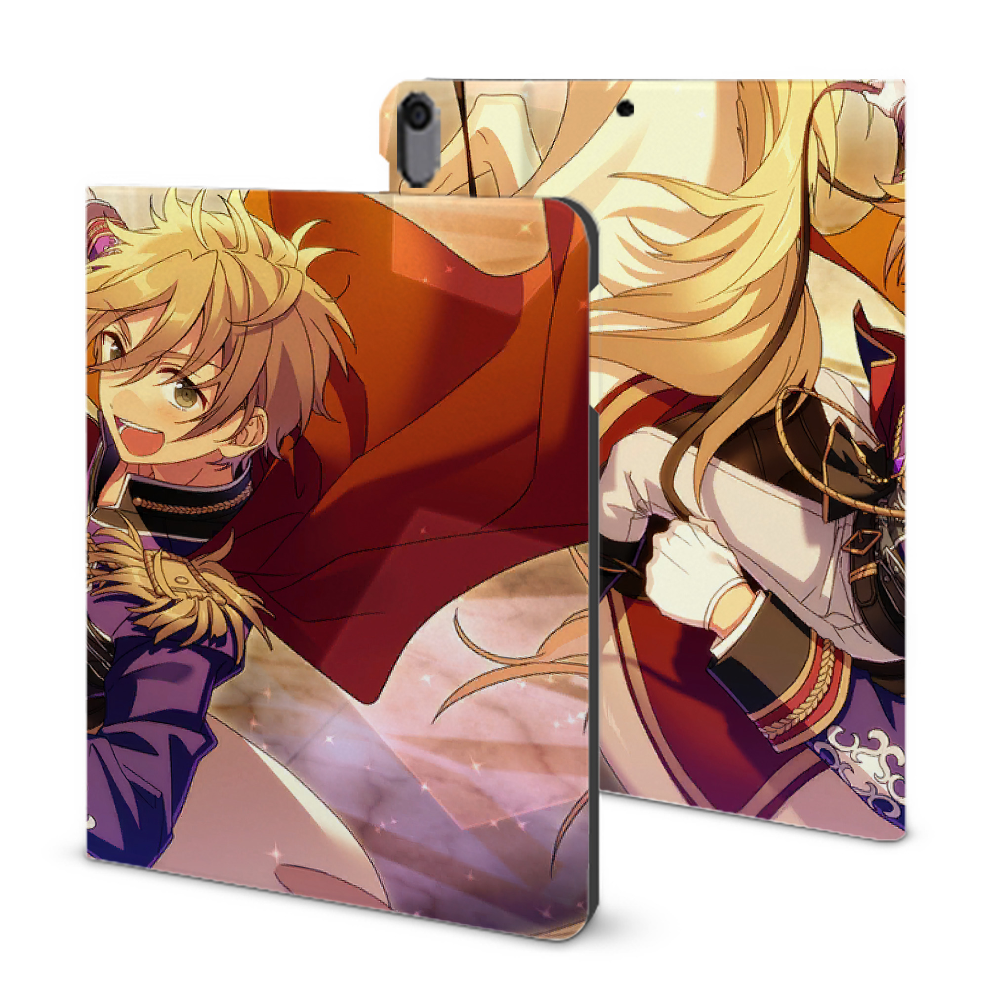 （画像用） あんさんぶるスターズ! Ensemble Stars IPad ケース ブック型 PUレザー TPU 耐衝撃 軽量 薄型 ペン収納なし 全面保護 IPad 各モデル対応